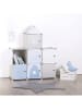 WellHome for Kids Aufbewahrungsregal in Blau - (B)95,5 x (H)109 x (T)32 cm