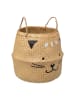 WellHome for Kids Aufbewahrungskorb "Pipo" in Hellbraun - (H)38 x Ø 37 cm