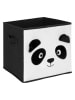 WellHome for Kids Pudełko w kolorze biało-czarnym - 29 x 29 x 29 cm