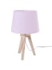 WellHome for Kids Tischleuchte in Natur/ Rosa - (H)30,5 x Ø 18,5 cm