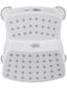 WellHome for Kids Tritthocker in Weiß/ Grau - (B)40 x (H)37 x (T)21 cm