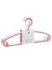 WellHome for Kids 12er-Set: Kleiderbügel in Rosa - (L)13,5 x (B)28,3 cm