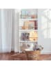 WellHome for Kids Bücherregal in Weiß - (B)55 x (H)118 x (T)15 cm