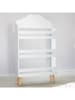 WellHome for Kids Regał w kolorze białym na książki - 58 x 100 x 18 cm