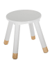 WellHome for Kids Hocker w kolorze białym - wys. 27 x Ø 24 cm