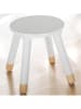 WellHome for Kids Hocker in Weiß - (H)27 x Ø 24 cm
