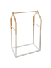 WellHome for Kids Wieszak stojący w kolorze biało-jasnobrązowym na ubrania - 60 x 99 x 37 cm