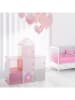 WellHome for Kids Aufbewahrungsregal in Rosa - (B)95,5 x (H)109 x (T)32 cm