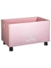 WellHome for Kids Skrzynia w kolorze jasnoróżowym na zabawki - 48 x 28,5 x 28 cm