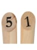 WellHome for Kids 12tlg. Nummern-Kubb-Set in Beige - ab 6 Jahren