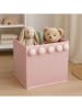 WellHome for Kids Pudełko w kolorze jasnoróżowym - 29 x 29 x 29 cm