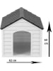 Paws&Whiskers Hundehütte in Beige/ Anthrazit - (B)62 x (H)64 x (T)76 cm