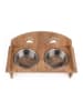 Paws&Whiskers 3-delige voerbakset lichtbruin - (L)21 x (B)37 cm