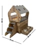 Paws&Whiskers Katzenhaus in Braun - (B)65 x (H)68 x (T)51 cm