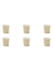 Trendy Kitchen by EXCÉLSA 6er-Set: Kaffeebecher "Trendy" in Creme - 90 ml
