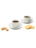 Trendy Kitchen by EXCÉLSA 6er-Set: Kaffeetassen "Gold" in Weiß/ Gold - 70 ml