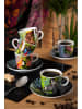 Trendy Kitchen by EXCÉLSA 6er-Set: Kaffeetassen "Madagaskar" in Bunt - 100 ml