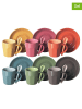Trendy Kitchen by EXCÉLSA 6er-Set: Espressotassen "Abbraccio" in Bunt - 90 ml