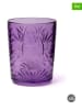 Trendy Kitchen by EXCÉLSA Szklanki (6 szt.) "Color Tumbler" w kolorze fioletowym - 350 ml