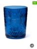 Trendy Kitchen by EXCÉLSA 6-delige set: glazen "Color Tumbler" blauw - 350 ml
