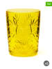 Trendy Kitchen by EXCÉLSA 6-delige set: glazen "Color Tumbler" geel - 350 ml