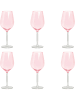 Trendy Kitchen by EXCÉLSA Kieliszki (6 szt.) "Color Wine" w kolorze jasnoróżowym do wina - 500 ml