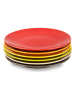 Trendy Kitchen by EXCÉLSA 6-delige set: dessertborden "Trendy" meerkleurig - Ø 20 cm