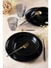 Trendy Kitchen by EXCÉLSA Talerze obiadowe (6 szt.) "Nordic" w kolorze czarnym - Ø 27 cm