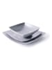 Trendy Kitchen by EXCÉLSA 6er-Set: Speiseteller "Eclipse" in Grau - (B)25 x (H)25 cm