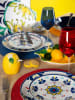 Trendy Kitchen by EXCÉLSA 18-częściowy zestaw talerzy "Vietri color" ze wzorem