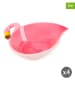 Trendy Kitchen by EXCÉLSA 4-delige set: kommen "Tropical" lichtroze - (B)16 x (D)14,5 cm