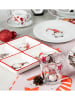 Trendy Kitchen by EXCÉLSA Servierteller "Gnomo" in Weiß/ Rot - (L)20 x (B)20 cm