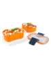 Trendy Kitchen by EXCÉLSA 2er-Set: Lunchboxen "Lunch For One" in Orange
