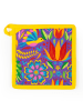 Trendy Kitchen by EXCÉLSA Topflappen "Mexican Flowers" in Bunt/ Gelb - (L)20 x (B)20 cm