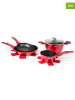 Trendy Kitchen by EXCÉLSA 5-delige pannenset "Phoenix" rood