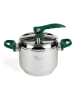 Trendy Kitchen by EXCÉLSA Snelkookpan zilverkleurig/groen - 5 l