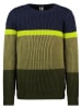 B.Nosy Pullover "Kay" in Dunkelblau/ Khaki