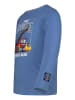 Salt and Pepper Longsleeve "Fire brigade" in Blau