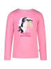 Salt and Pepper Longsleeve "Sequin horse" in Rosa