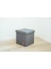 STORE IT Aufbewahrungshocker in Anthrazit - (B)38 x (H)38 x (T)38 cm