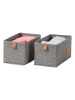 STORE IT 2er-Set: Organizer in Grau - (B)30 x (H)15 x (T)15 cm