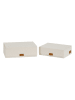 STORE IT 2er-Set: Aufbewahrungsboxen ''Premium'' in Creme