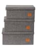 STORE IT 3er-Set: Ordnungsboxen in Grau