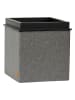 STORE IT Aufbewahrungshocker "Premium" in Anthrazit - (B)37 x (H)40 x (T)37 cm