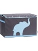 STORE IT Ordnungsbox in Grau/ Hellblau - (B)61 x (H)38 x (T)37 cm