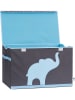 STORE IT Ordnungsbox in Grau/ Hellblau - (B)61 x (H)38 x (T)37 cm