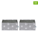 STORE IT 2er-Set: Schubladenorganizer in Grau - (B)30 x (H)30 x (T)15 cm