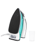 Adler Reise-Bügeleisen in Weiß/ Schwarz/ Türkis