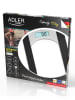Adler Personenwaage "AD 8122" in Transparent/ Schwarz - 150 kg
