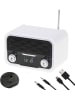 Adler Radio Bluetooth w kolorze białym - 16,3 x 10,3 x 11,2 cm
